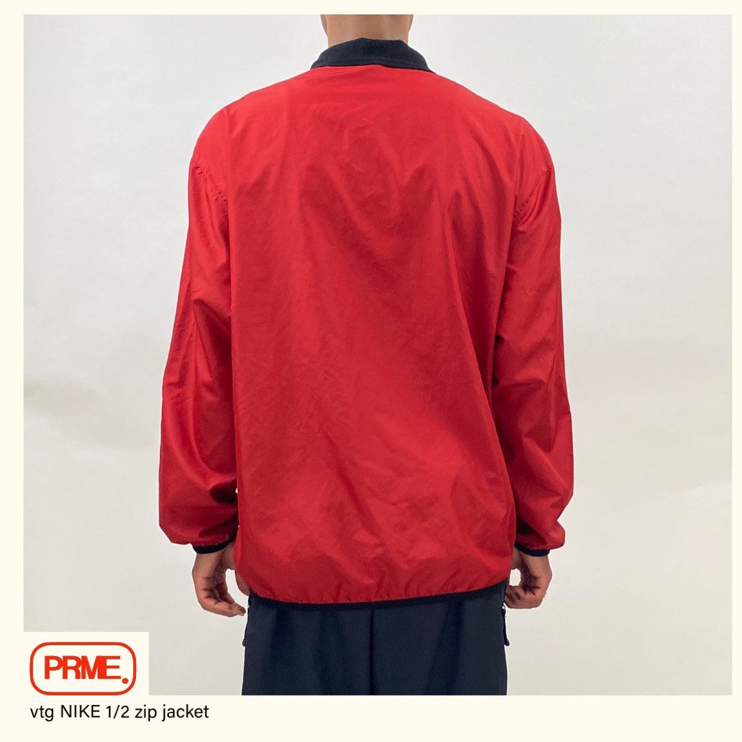 Nike × Vintage vintage Y2K NIKE Nylon Track 1/2 Zip up Running Tech jacket Size US L / EU 52-54 / 3 - 3 Thumbnail