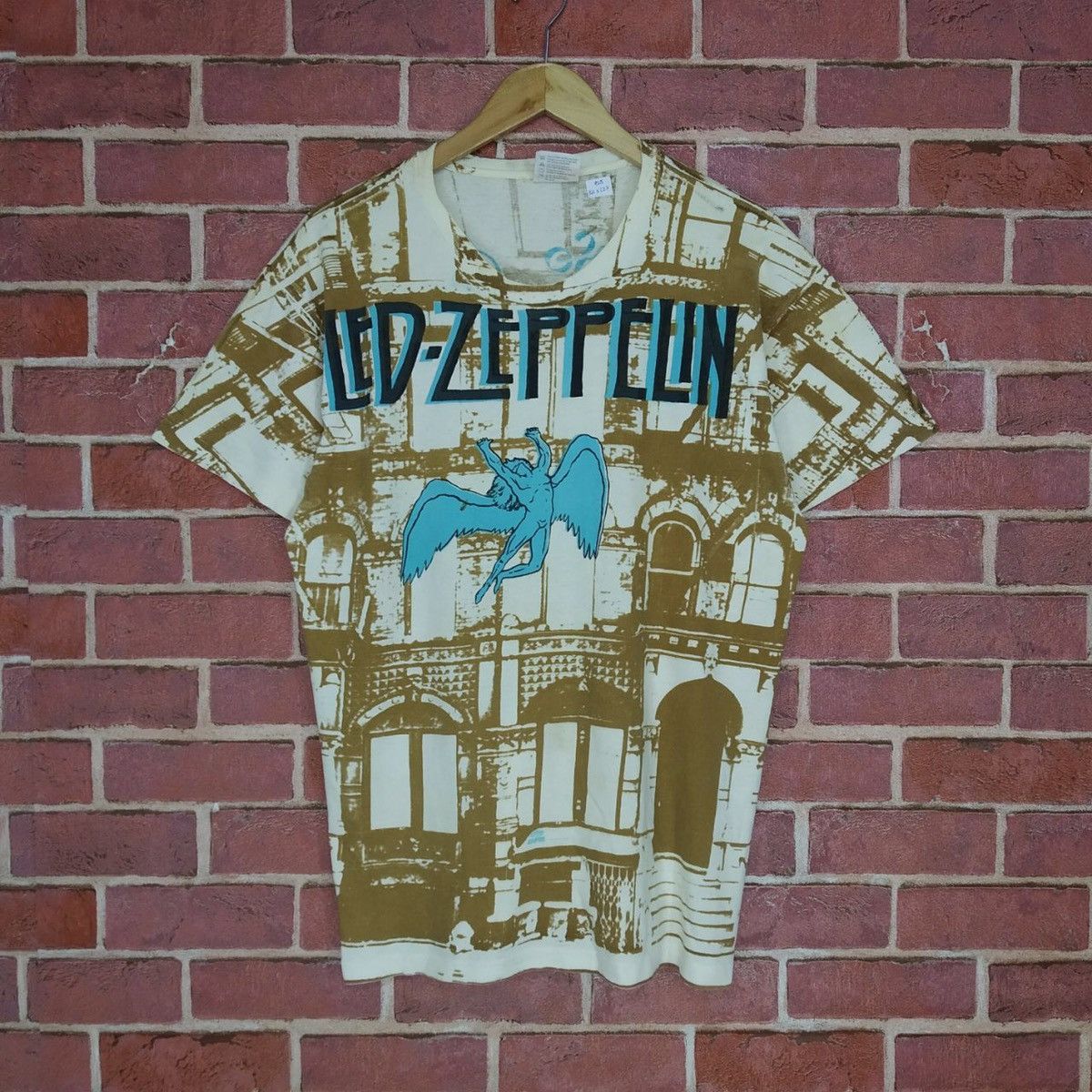Vintage Alloverprint Led Zeppelin Band Rock Promo Music