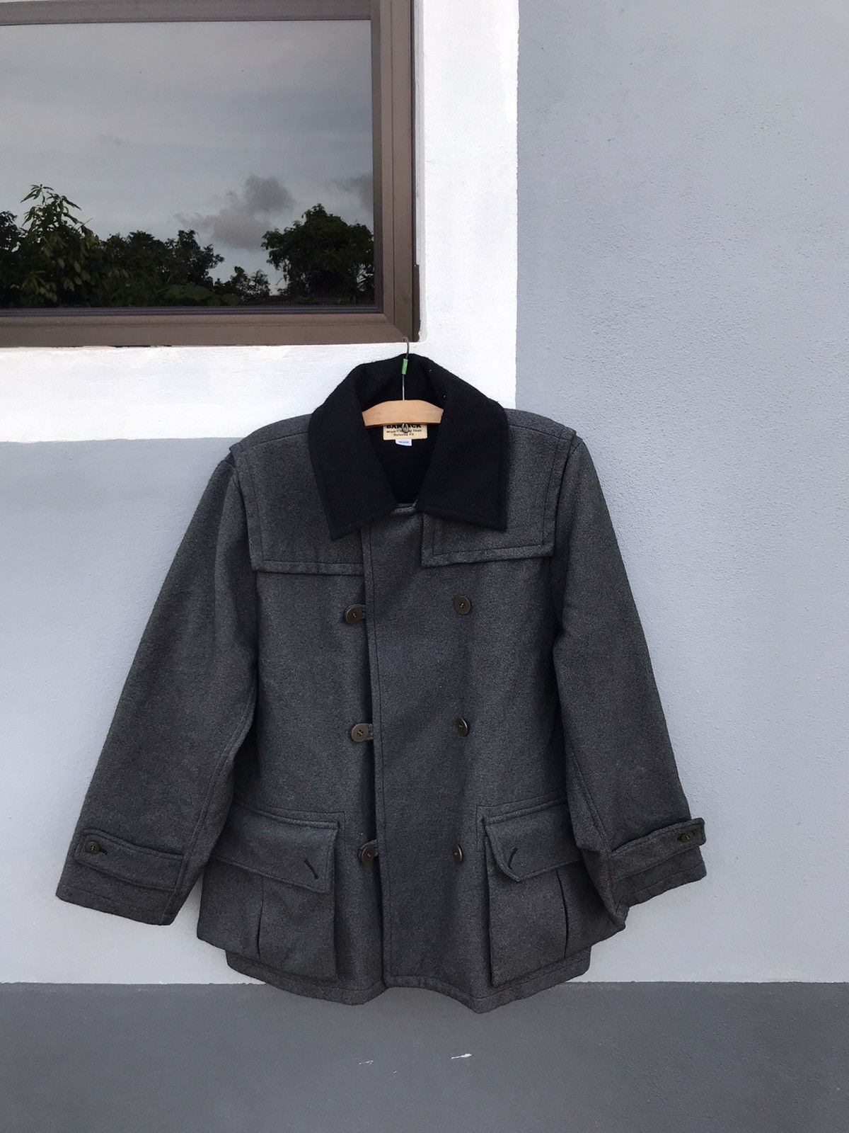 Japanese Brand × Vintage Bartack double breast coat Size US M / EU 48-50 / 2 - 1 Thumbnail