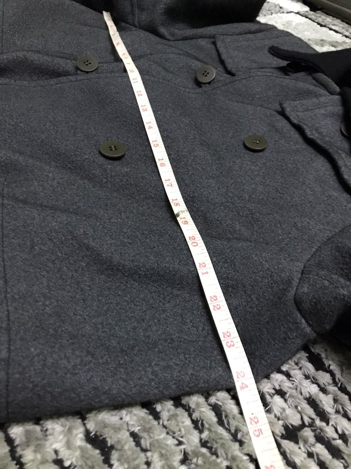 Japanese Brand × Vintage Bartack double breast coat Size US M / EU 48-50 / 2 - 7 Thumbnail
