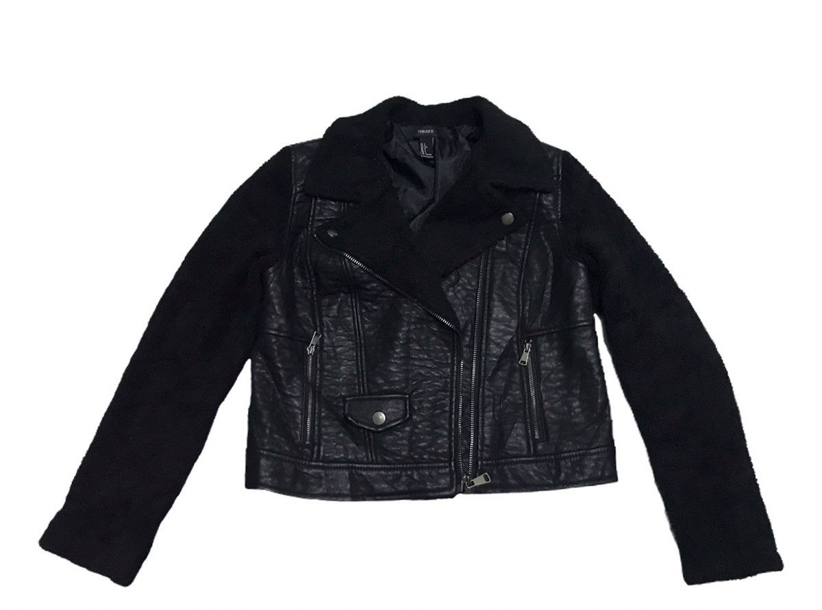Japanese Brand Forever 21 double collar jacket Size US L / EU 52-54 / 3 - 4 Thumbnail
