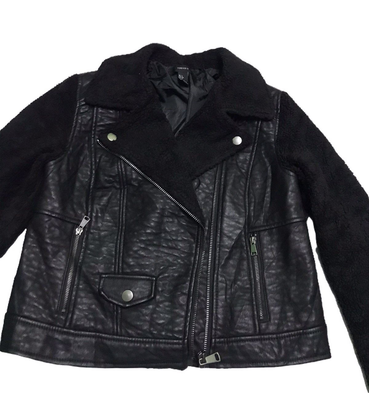 Japanese Brand Forever 21 double collar jacket Size US L / EU 52-54 / 3 - 2 Thumbnail