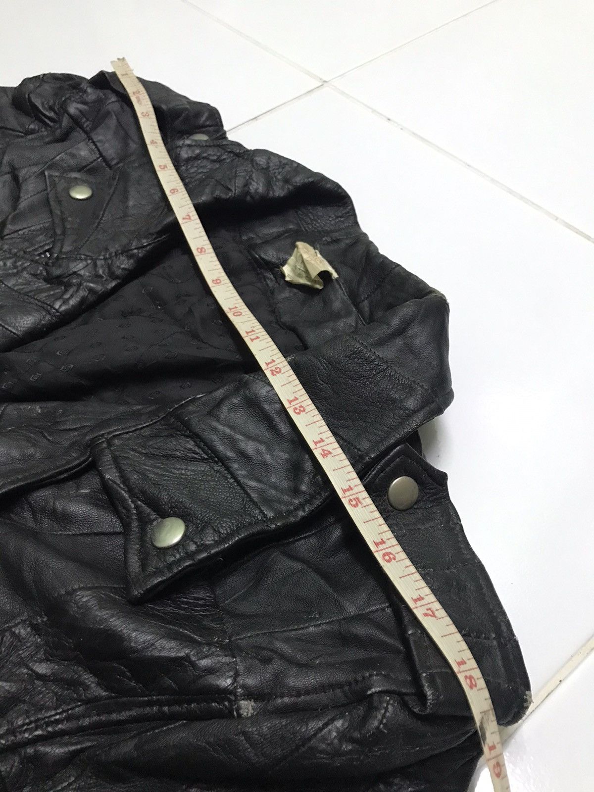 Vintage 🔥Rare🔥Vintage 80s Double collar leather jacket Size US S / EU 44-46 / 1 - 11 Thumbnail