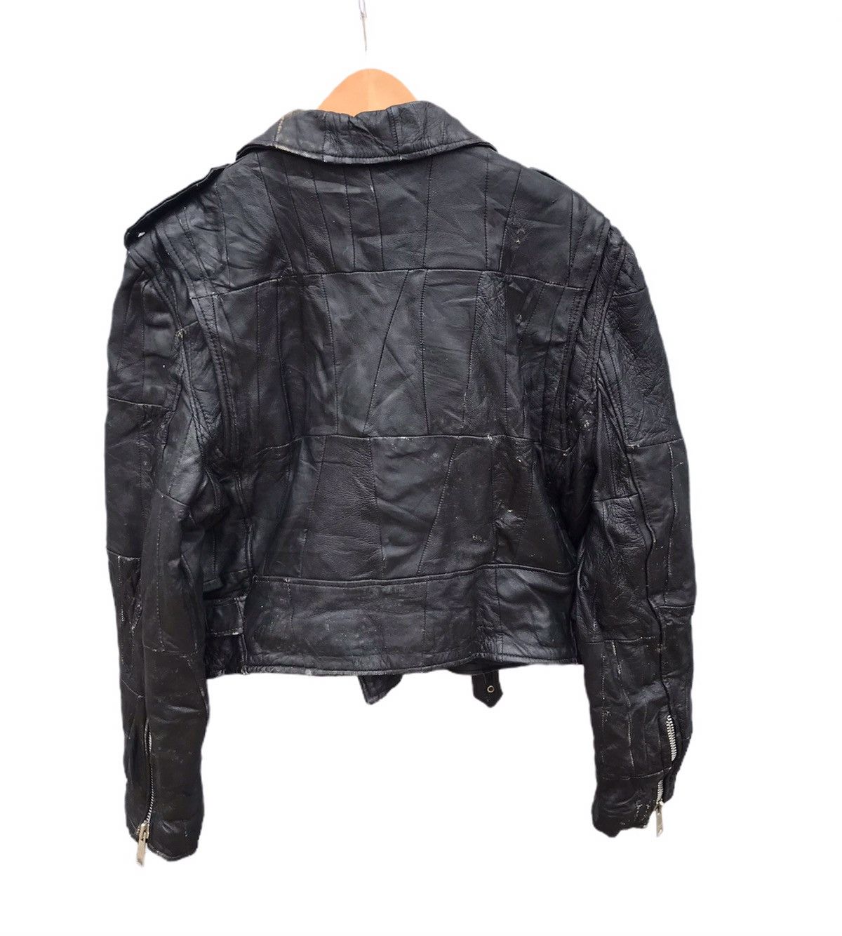 Vintage 🔥Rare🔥Vintage 80s Double collar leather jacket Size US S / EU 44-46 / 1 - 6 Thumbnail