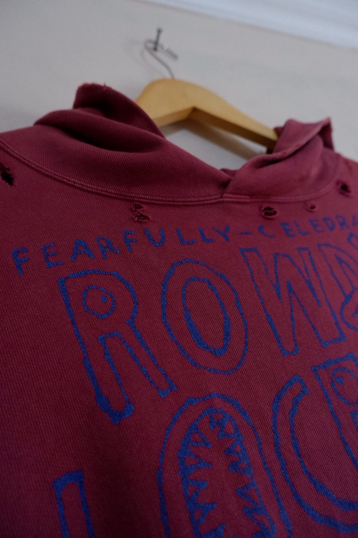 Japanese Brand RNA INC Distressed Pullover Hoodie Size US L / EU 52-54 / 3 - 4 Thumbnail
