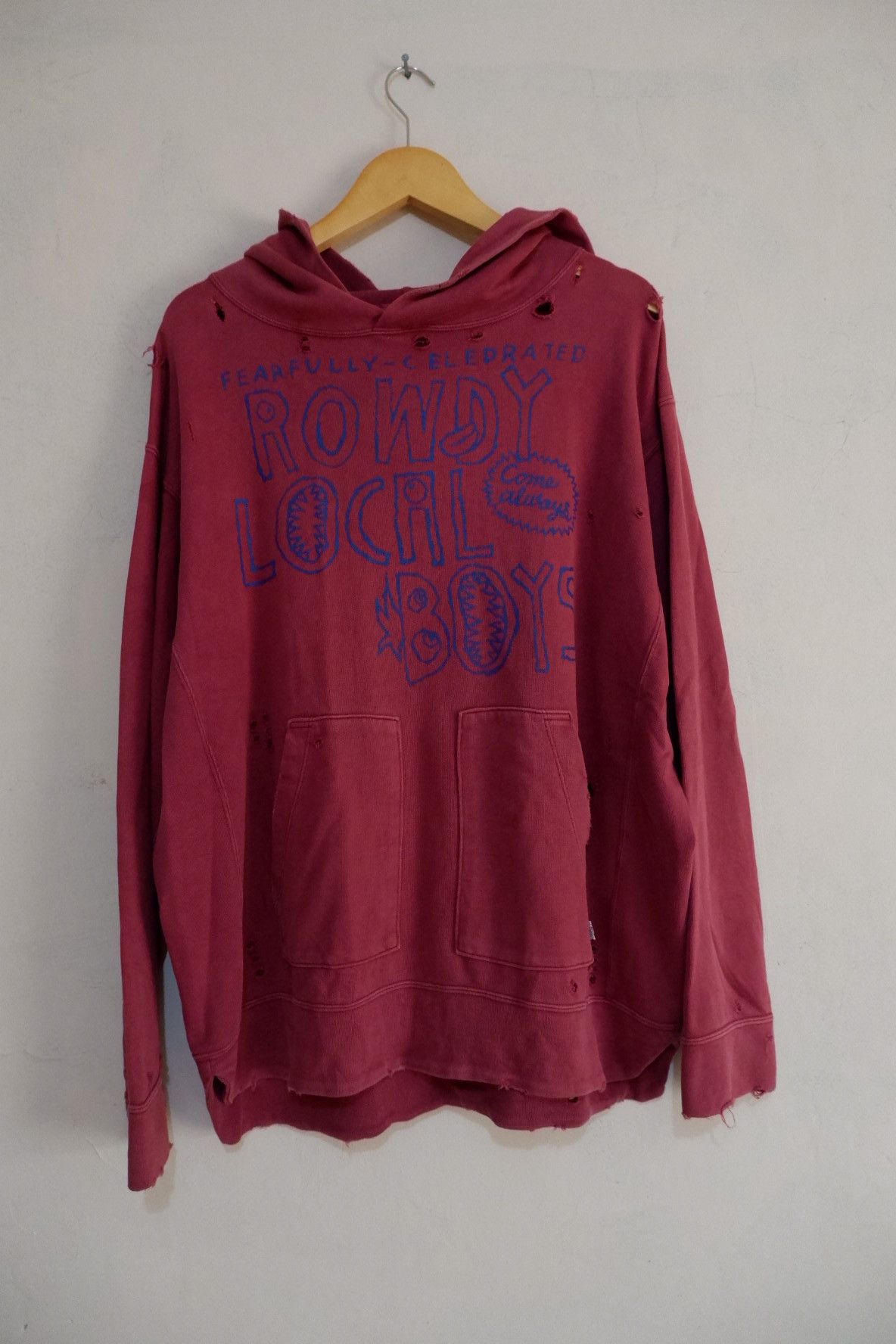 Japanese Brand RNA INC Distressed Pullover Hoodie Size US L / EU 52-54 / 3 - 1 Thumbnail