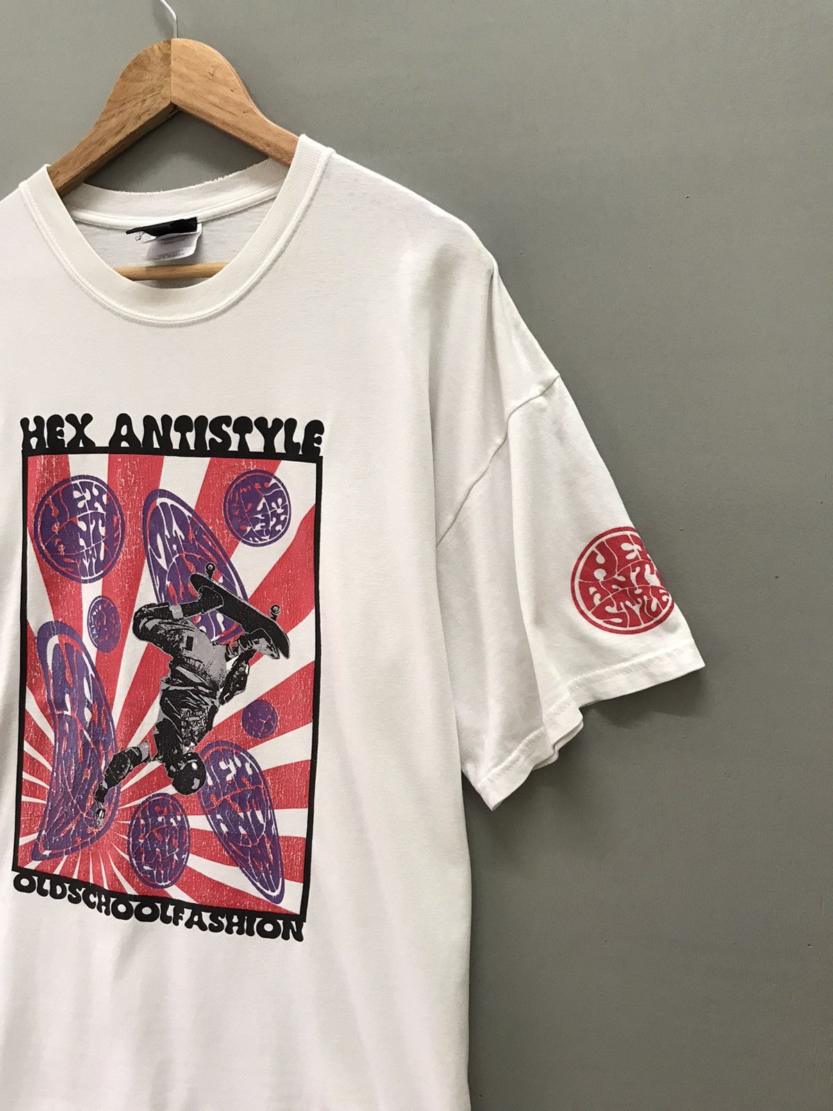 Vintage Vintage 90s skate Hex Antistyle Distressed Tee Size US XL / EU 56 / 4 - 3 Thumbnail