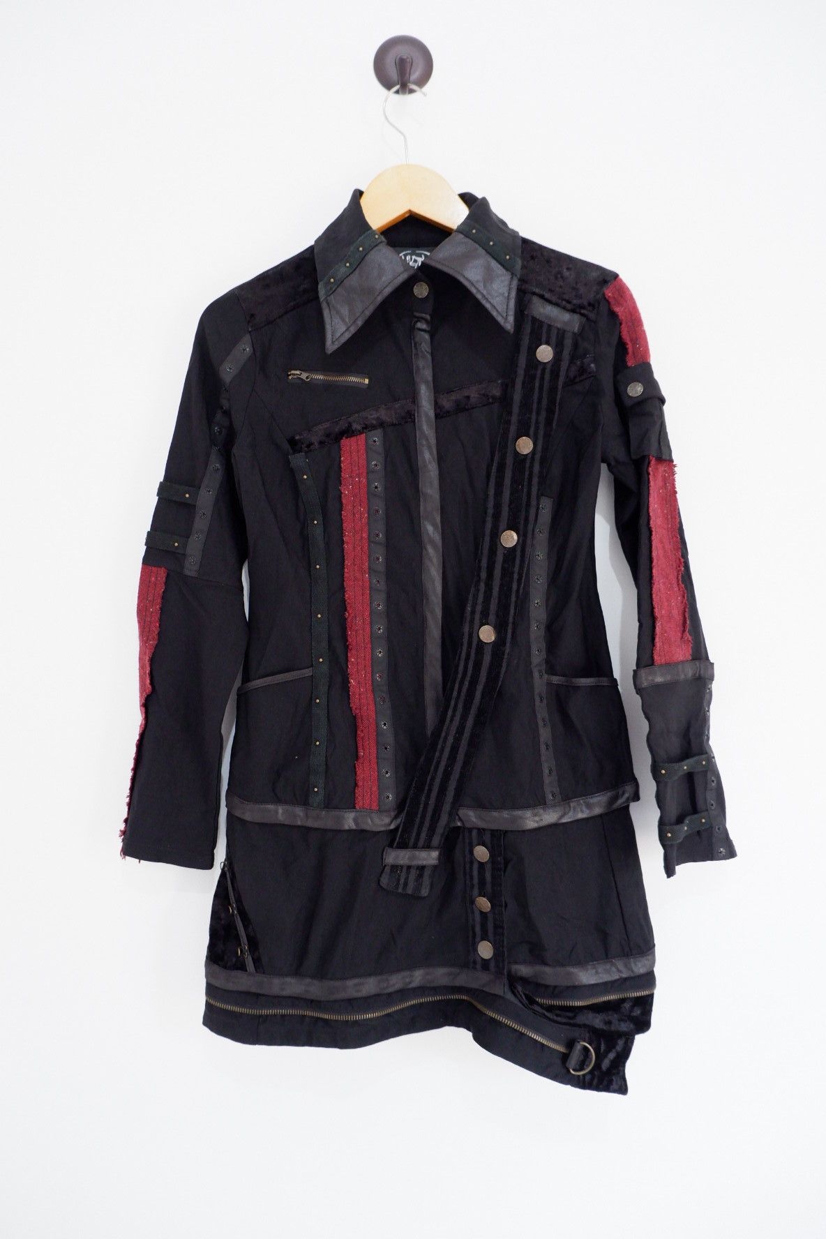 Japanese Brand Ozz croce Japan Punk Long Sleeve Dress * Stretch Size US L / EU 52-54 / 3 - 1 Thumbnail