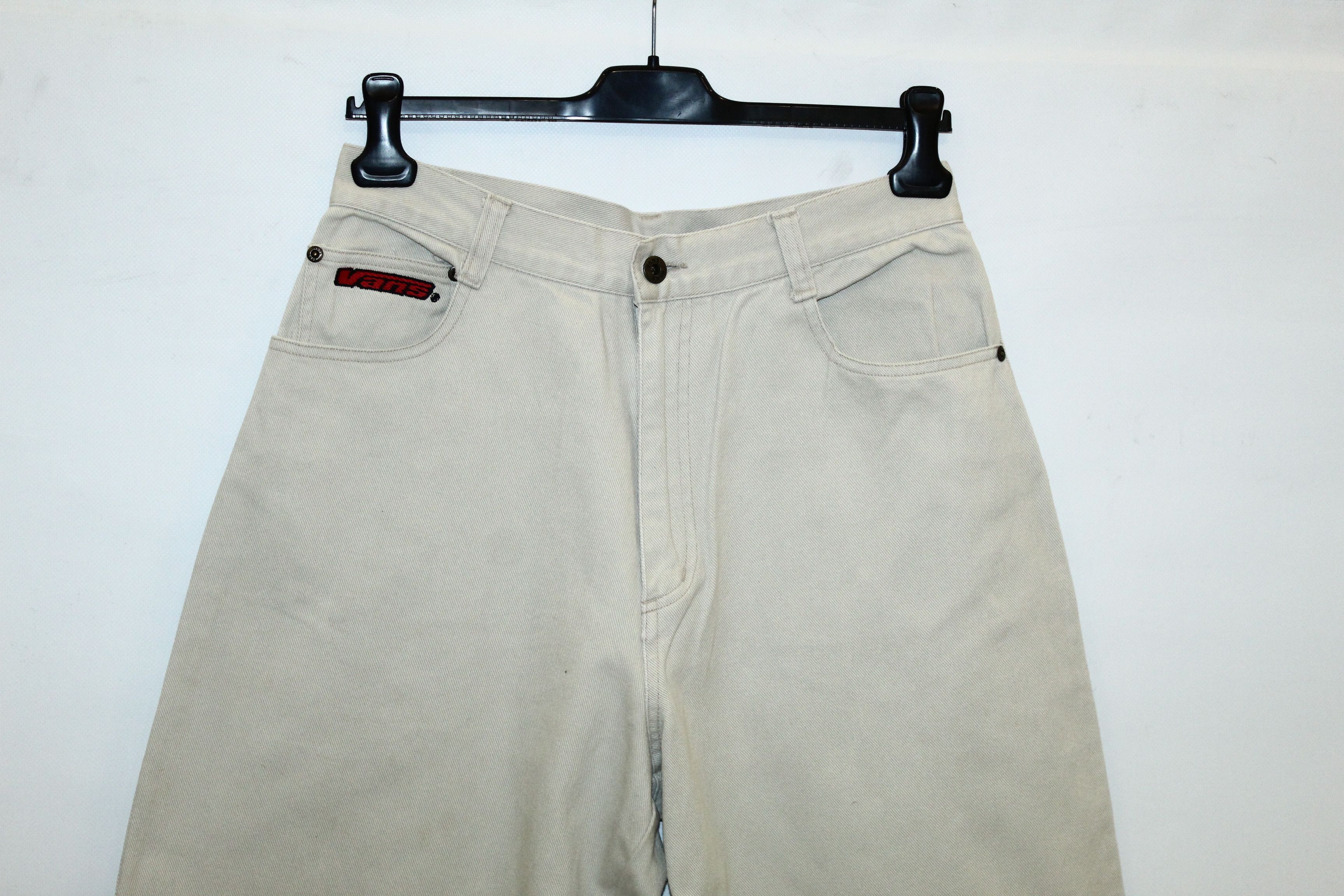 Vans DOPE🔥80's 90's USA VANS wide leg baggy OG rap denim pants Size US 31 - 9 Thumbnail