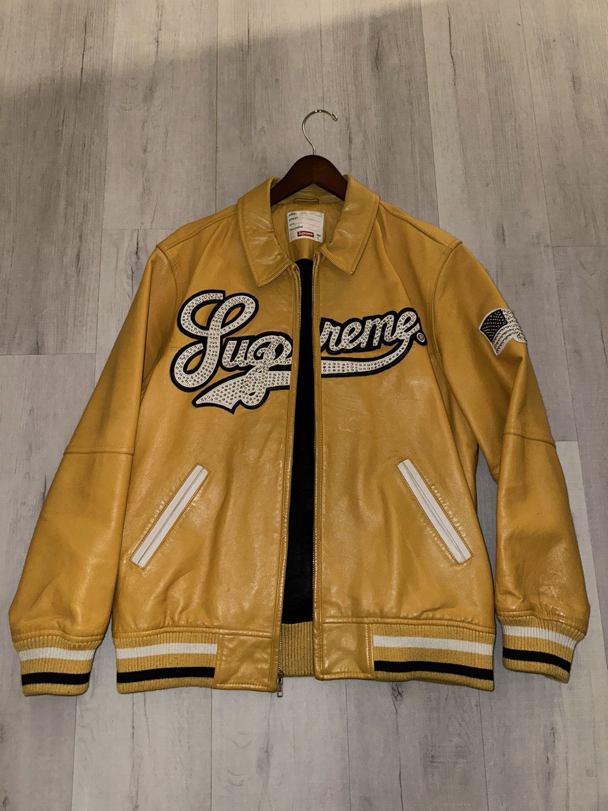 Supreme Uptown Leather Varsity Jacket (SS16)