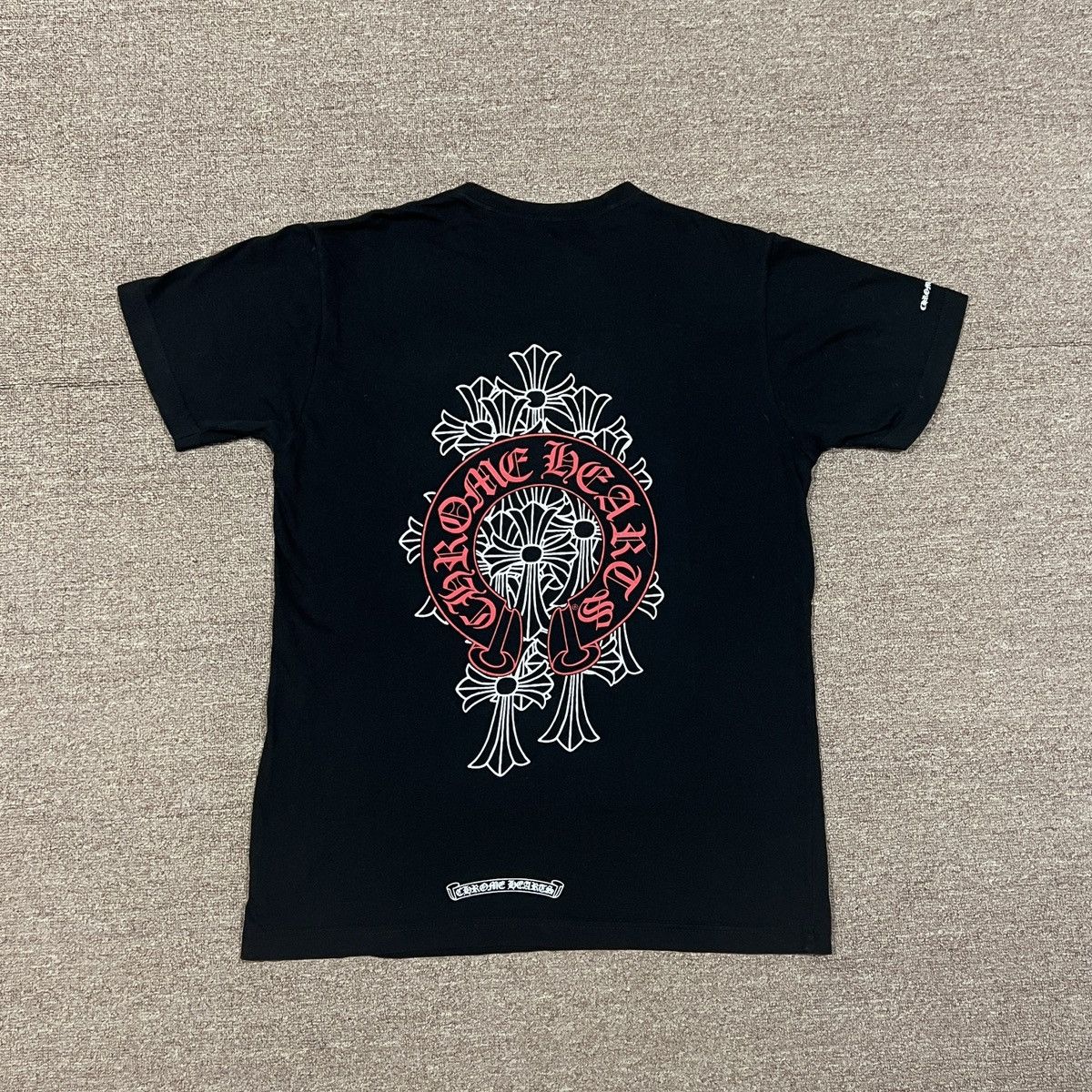 Chrome Hearts Chrome Hearts Red Logo Horseshoes Tee | Grailed