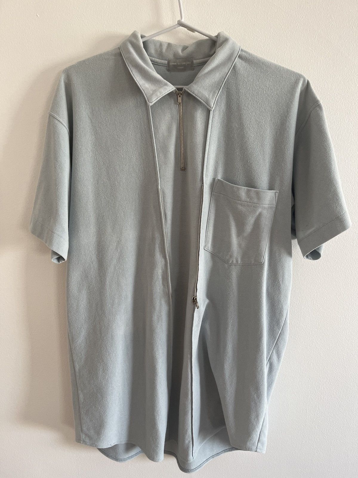 Comme des Garcons AD1990 Comme des Garcons Homme Double Zip Polo Shirt Size US M / EU 48-50 / 2 - 2 Thumbnail