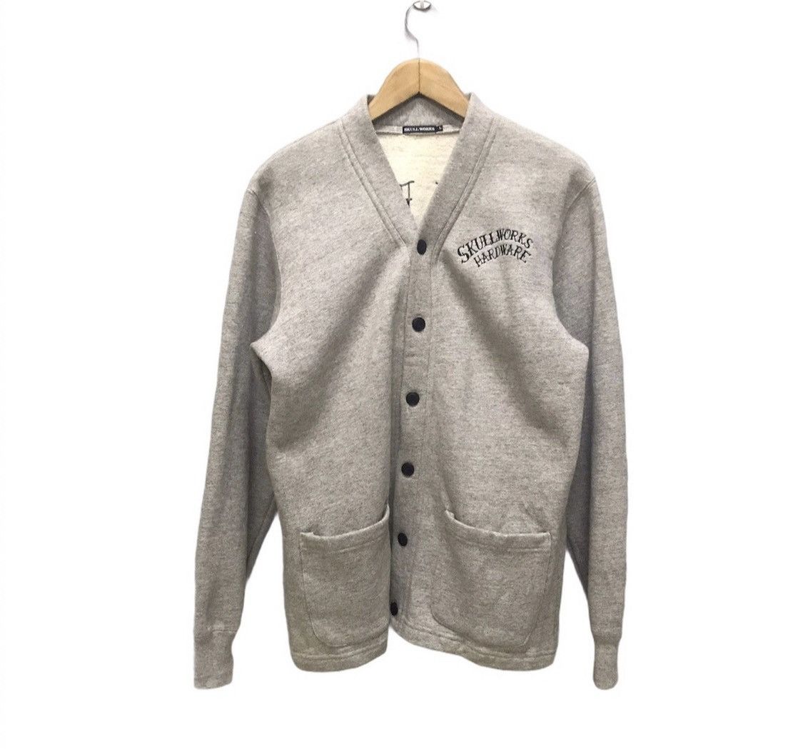 Vintage Skull works hardware cardigan button up Size US L / EU 52-54 / 3 - 2 Thumbnail