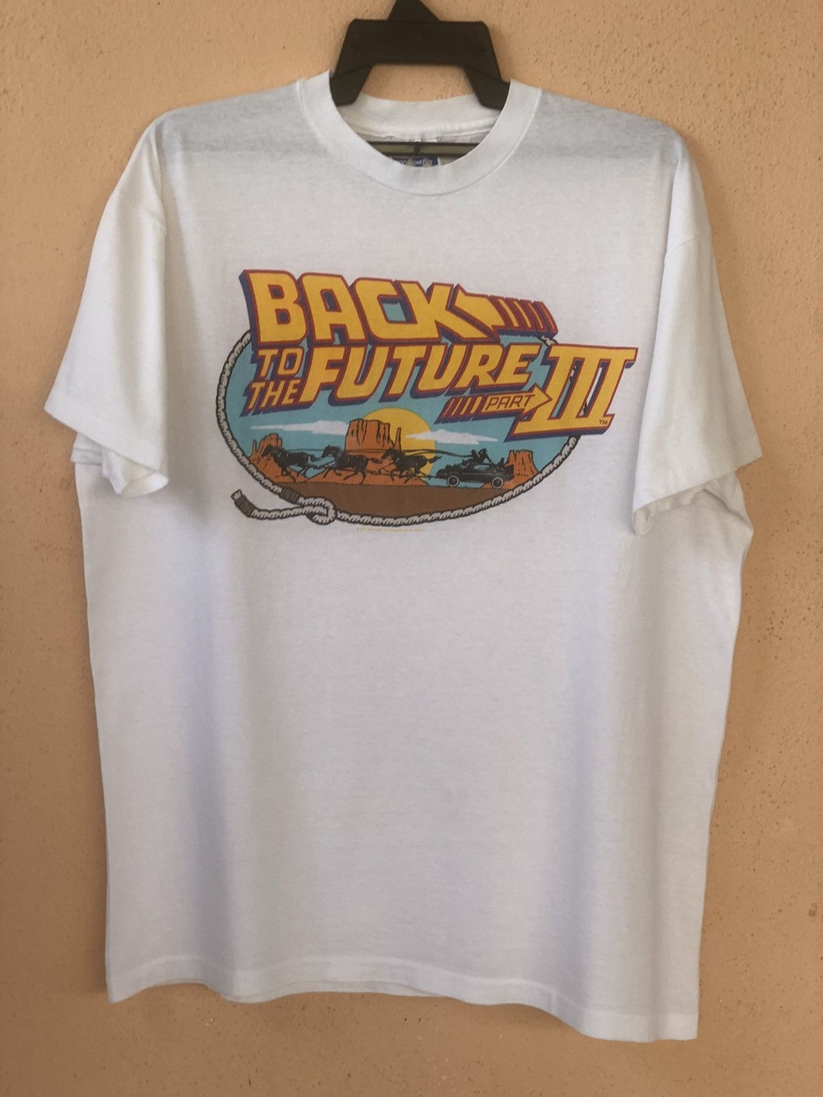 Vintage Vintage 90s Back To The Future 3 Michael J. Fox Movie Size US XL / EU 56 / 4 - 1 Thumbnail