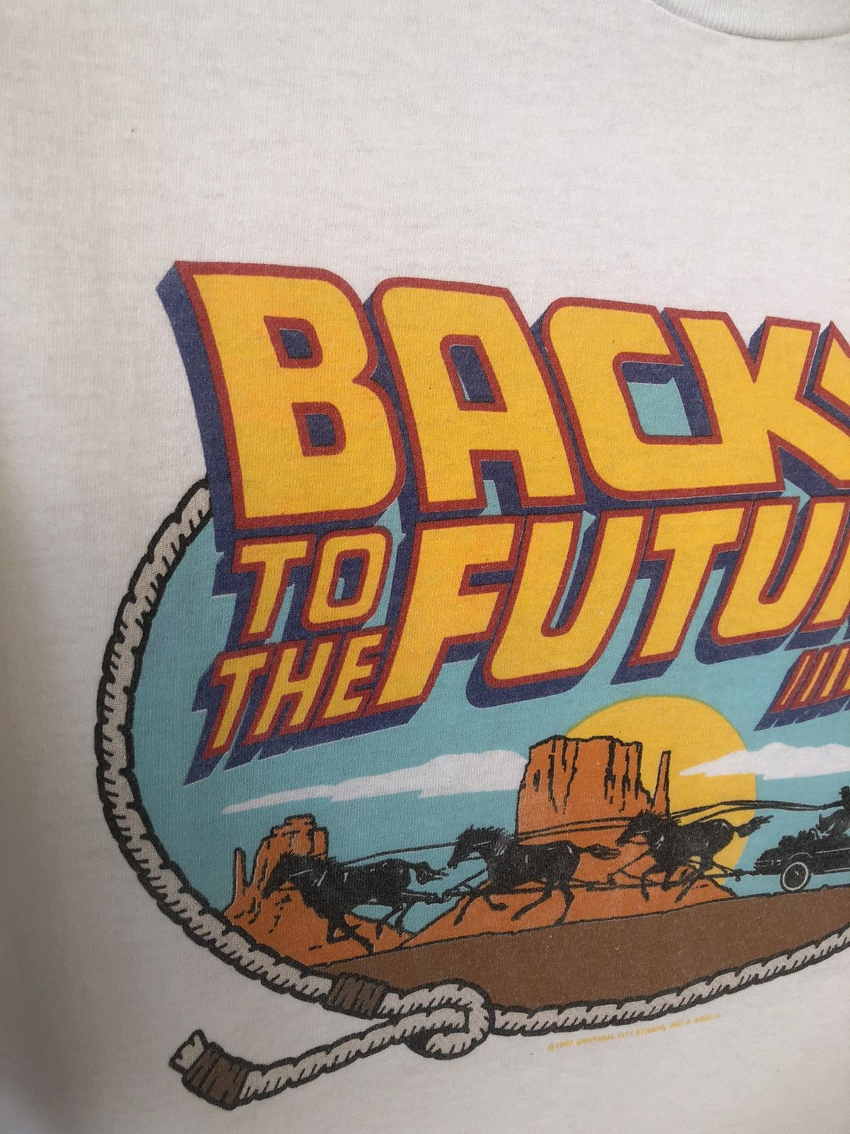 Vintage Vintage 90s Back To The Future 3 Michael J. Fox Movie Size US XL / EU 56 / 4 - 4 Thumbnail