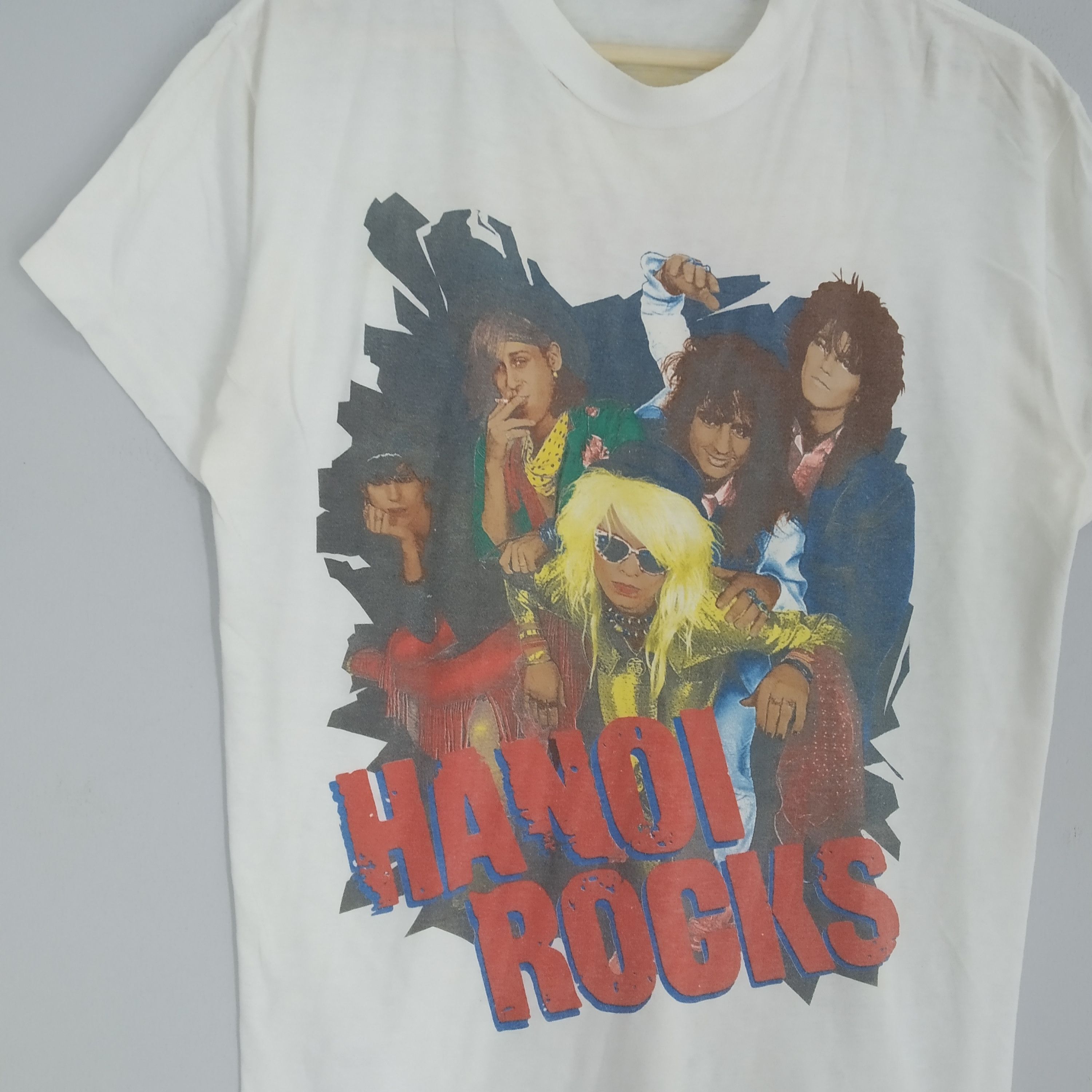 Band Tees × Vintage Vintage 80s Hanoi Rock Finland Glam Rock Punk Tour Shirt Size US M / EU 48-50 / 2 - 3 Thumbnail