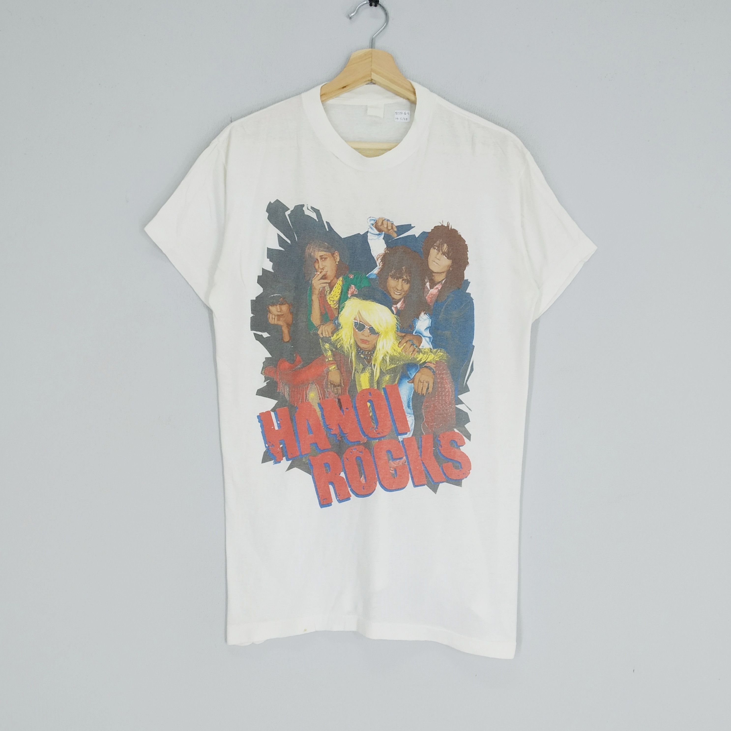 Band Tees × Vintage Vintage 80s Hanoi Rock Finland Glam Rock Punk Tour Shirt Size US M / EU 48-50 / 2 - 1 Thumbnail