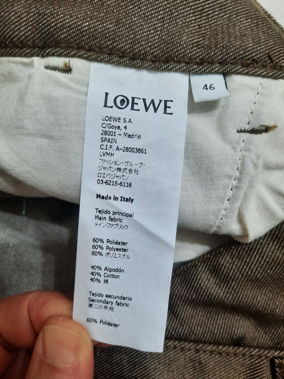 Loewe *New* Eye Nature Patchwork Embroidery Cargo Pants Size US 30 / EU 46 - 6 Thumbnail
