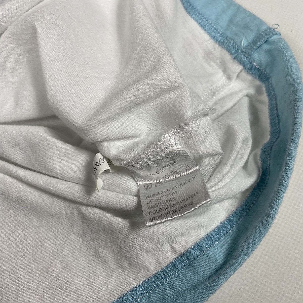 Vintage × Yves Saint Laurent Yves Saint Laurent pour home t-shirt tee big logo Size US L / EU 52-54 / 3 - 4 Thumbnail