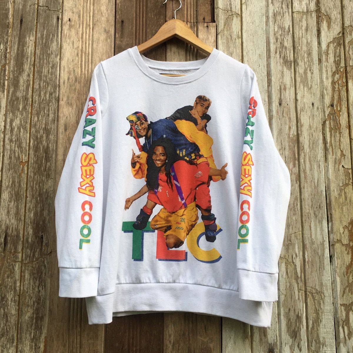 Rap Tees TLC Girl Group 90s Rap Hiphop Sweatshirt Size US M / EU 48-50 / 2 - 1 Thumbnail