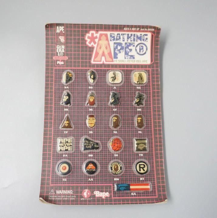 90’s A Bathing Ape (Bape  Unkle  Futura) Pin set of 21pcs