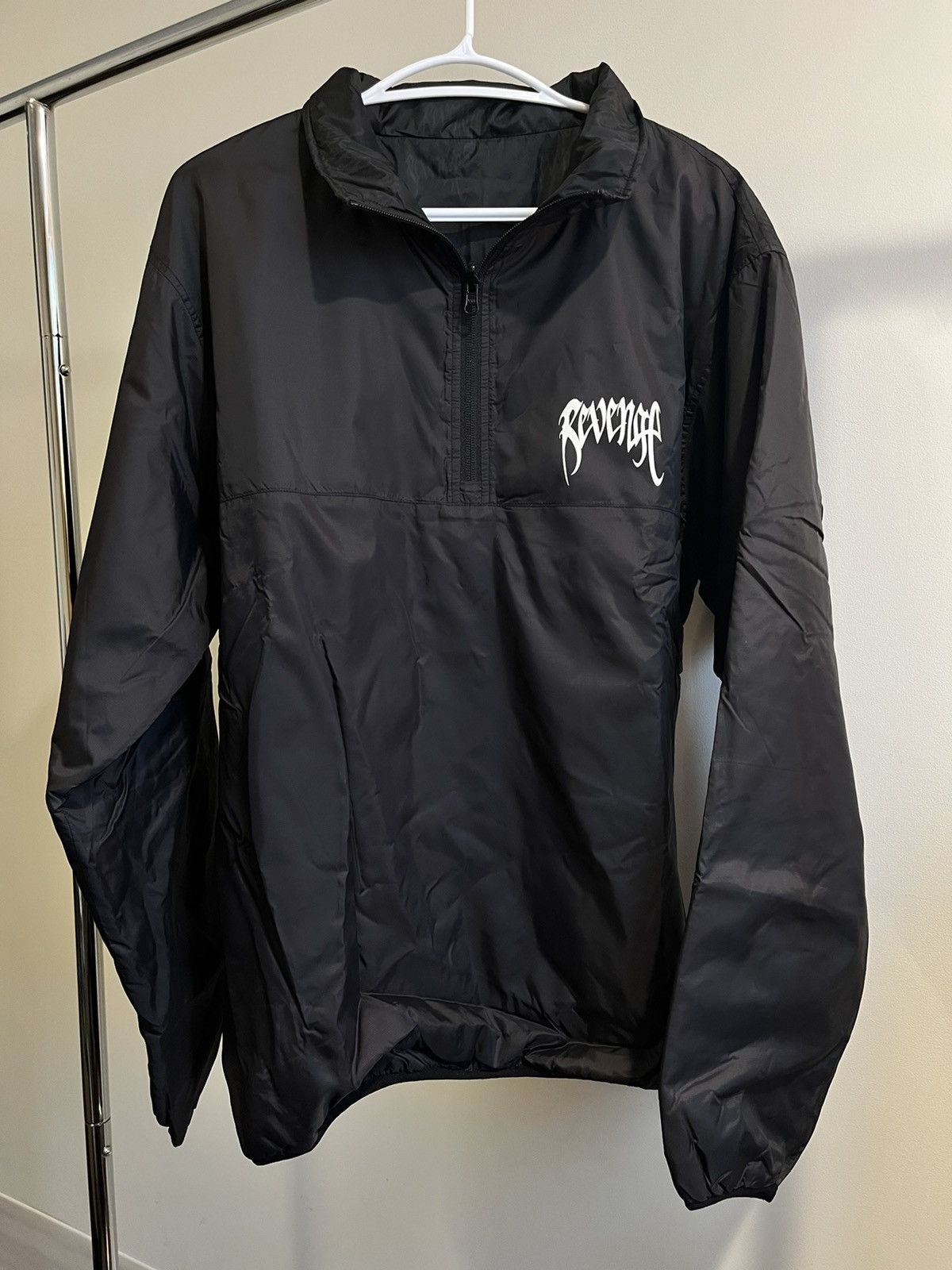 【値下げ】Revange Revenge XXXTentacion Kill Contrast Zip Hoodie Black/White