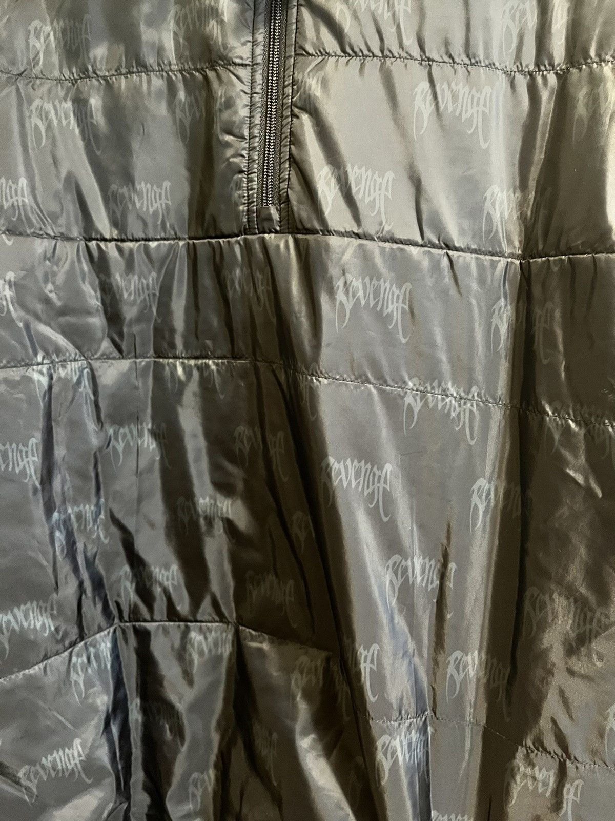 Revenge Revenge black reversible quarter-zip puffer Size US L / EU 52-54 / 3 - 4 Thumbnail