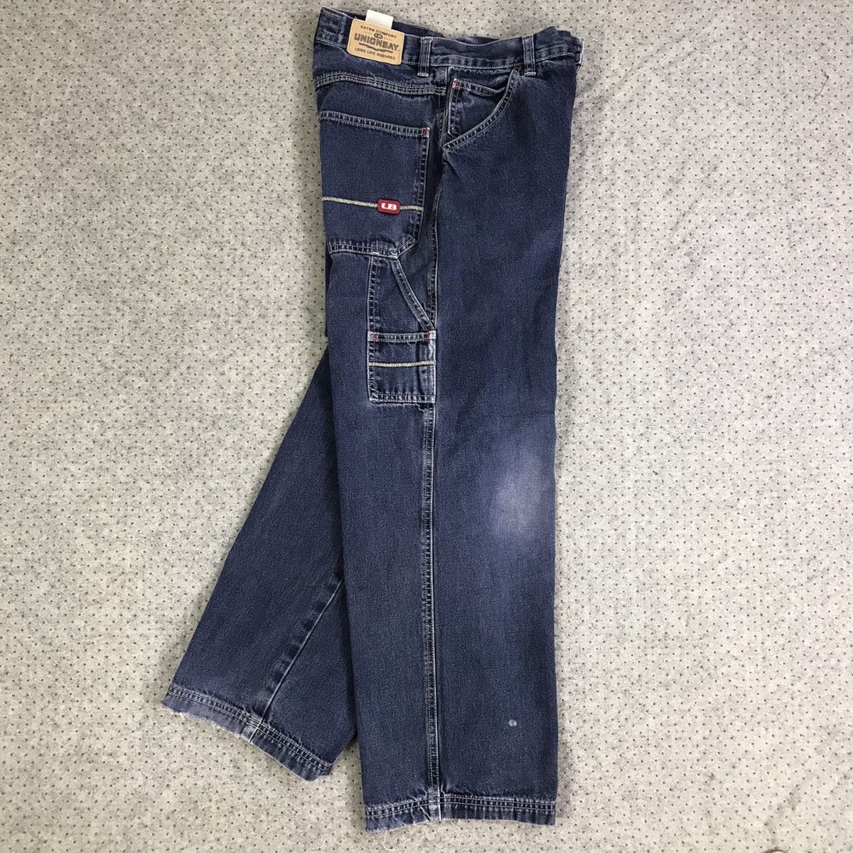 image of Unionbay Baggie Hiphop Denime Pants in Blue, Men's (Size 26)