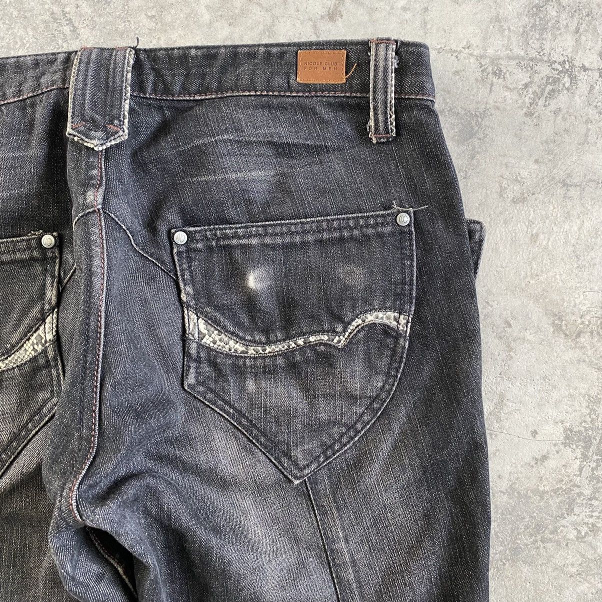 Nicole Club Japanese Brand Nicole Club Articulated Flared Bootcut Jeans Size US 31 - 20 Thumbnail