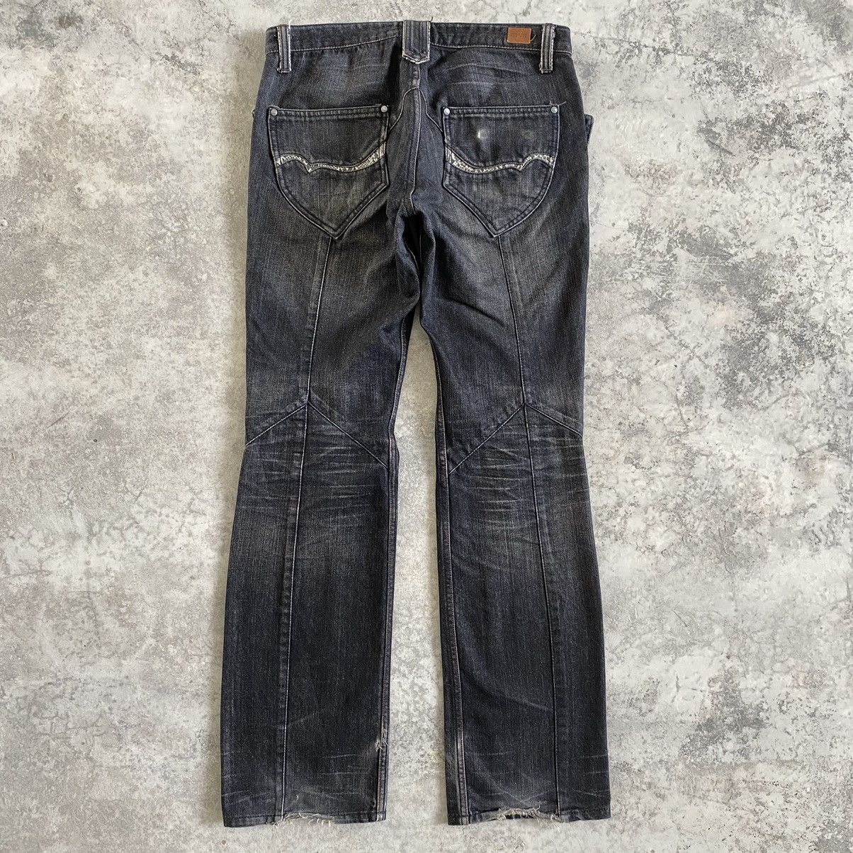 Nicole Club Japanese Brand Nicole Club Articulated Flared Bootcut Jeans Size US 31 - 11 Thumbnail