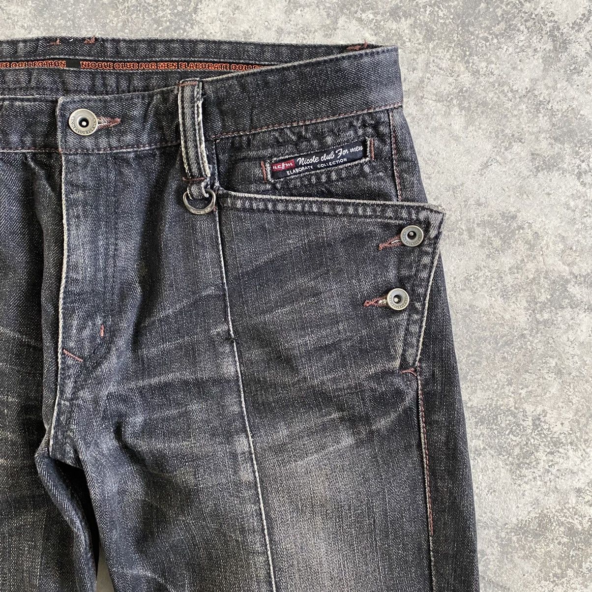 Nicole Club Japanese Brand Nicole Club Articulated Flared Bootcut Jeans Size US 31 - 7 Thumbnail