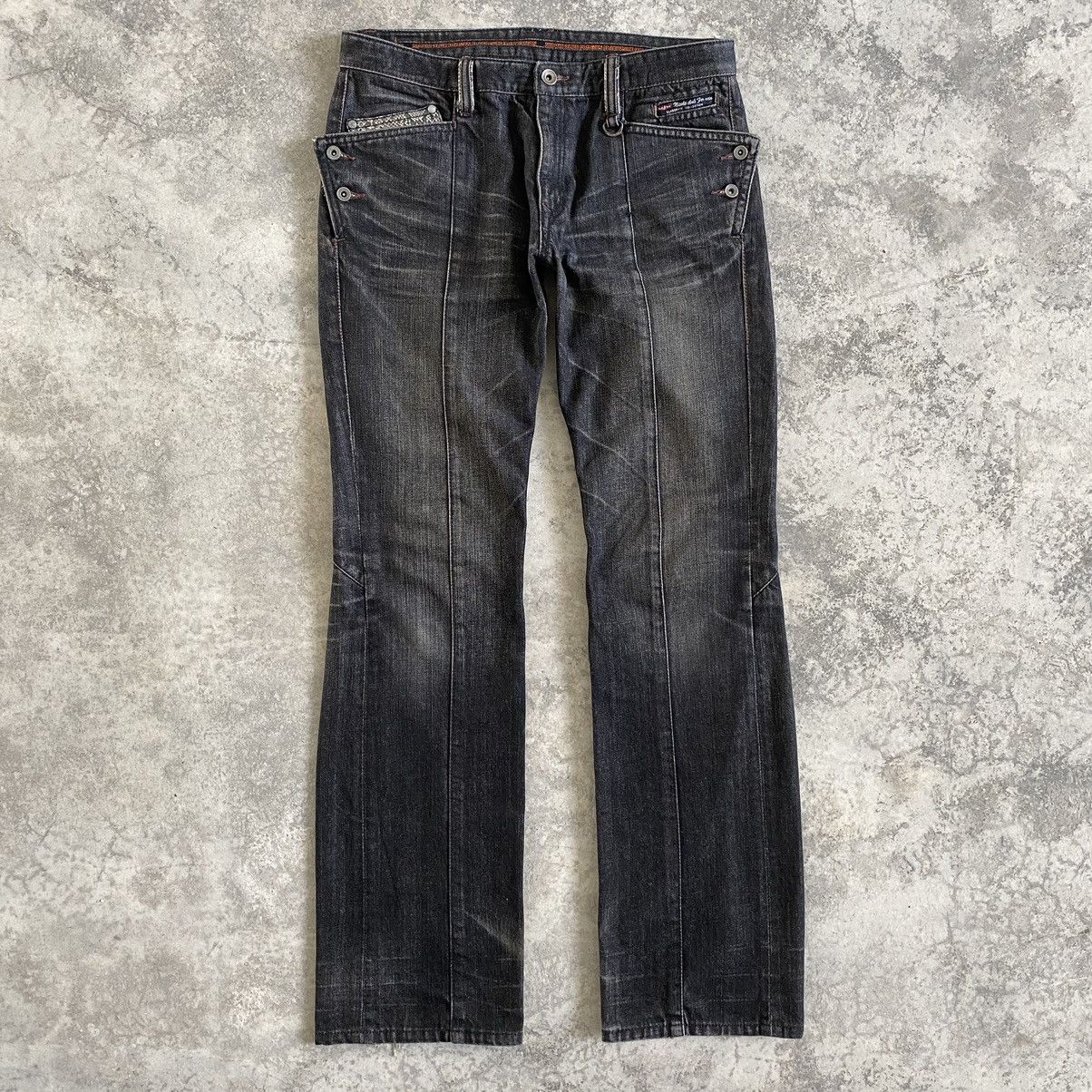 Nicole Club Japanese Brand Nicole Club Articulated Flared Bootcut Jeans Size US 31 - 1 Thumbnail