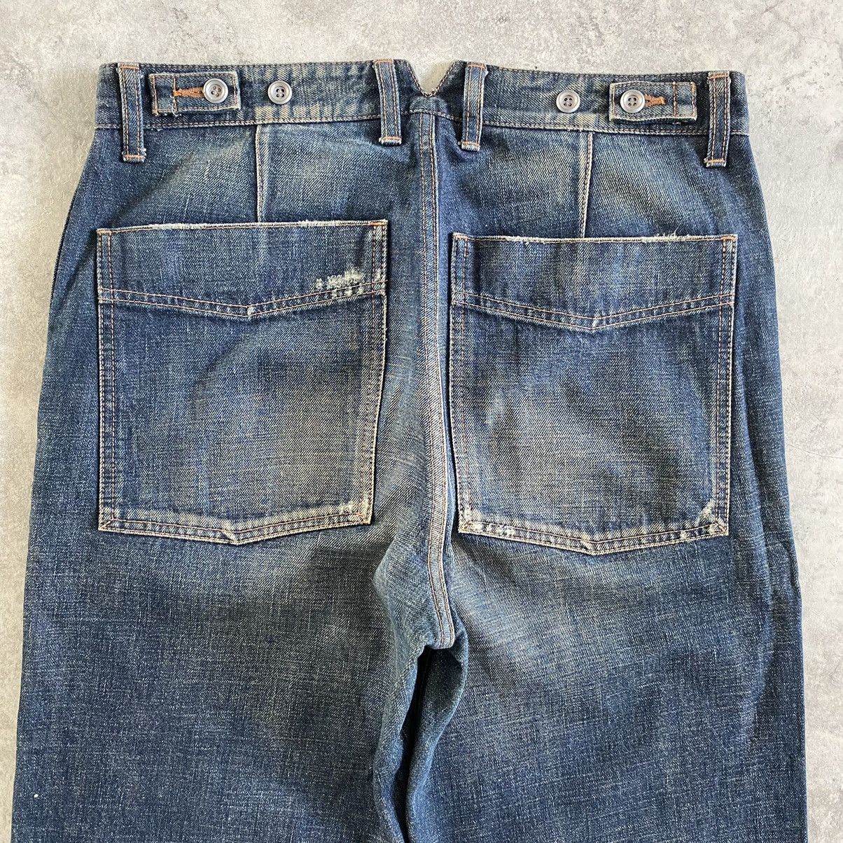 Lounge Lizard VTG Lounge Lizard “SAMPLE” Selvedge Trimmed Muddy Jeans Size US 32 / EU 48 - 19 Thumbnail