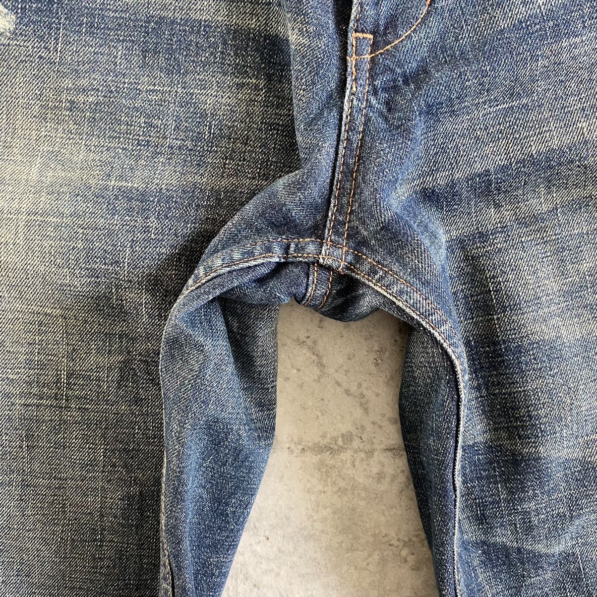 Lounge Lizard VTG Lounge Lizard “SAMPLE” Selvedge Trimmed Muddy Jeans Size US 32 / EU 48 - 14 Thumbnail