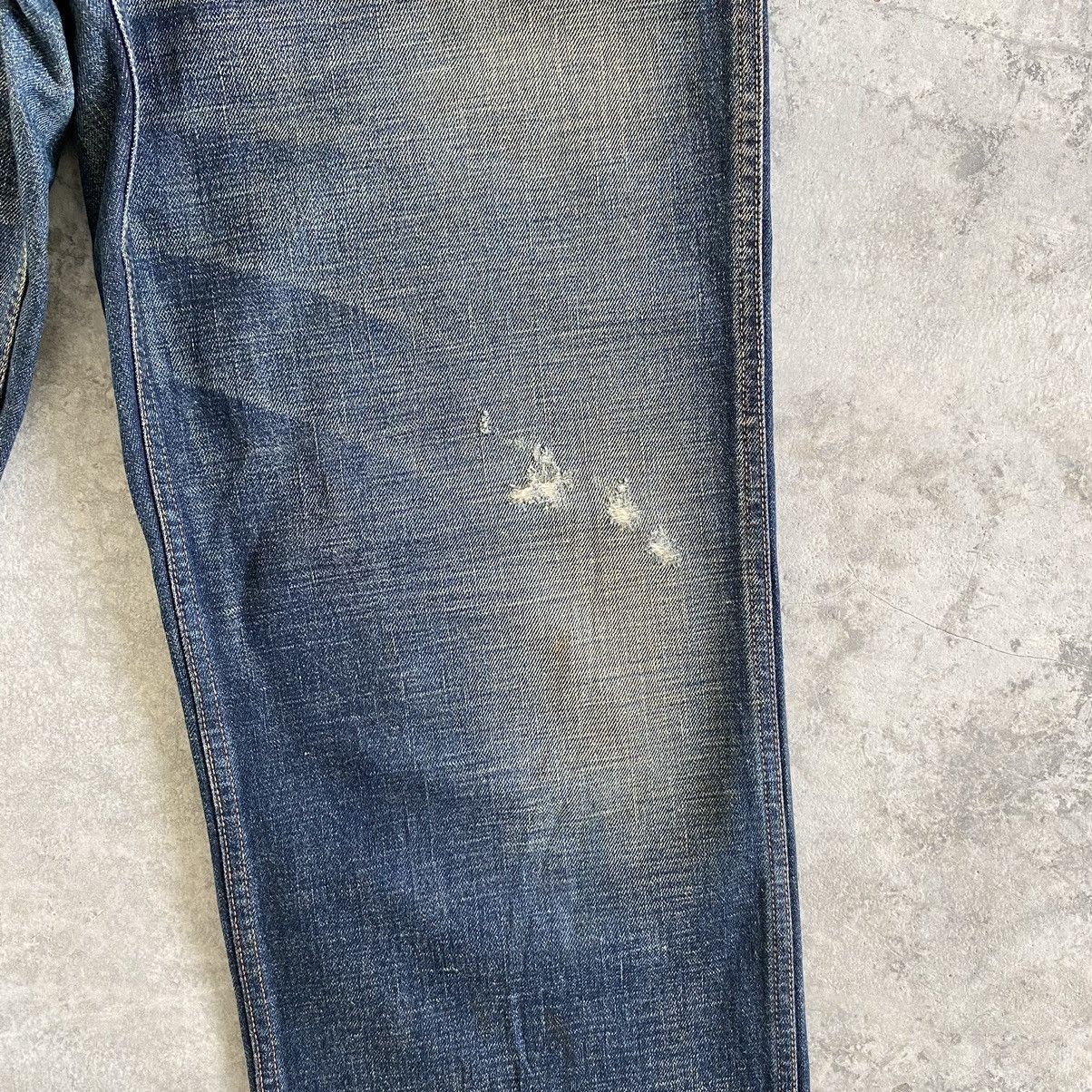 Lounge Lizard VTG Lounge Lizard “SAMPLE” Selvedge Trimmed Muddy Jeans Size US 32 / EU 48 - 7 Thumbnail