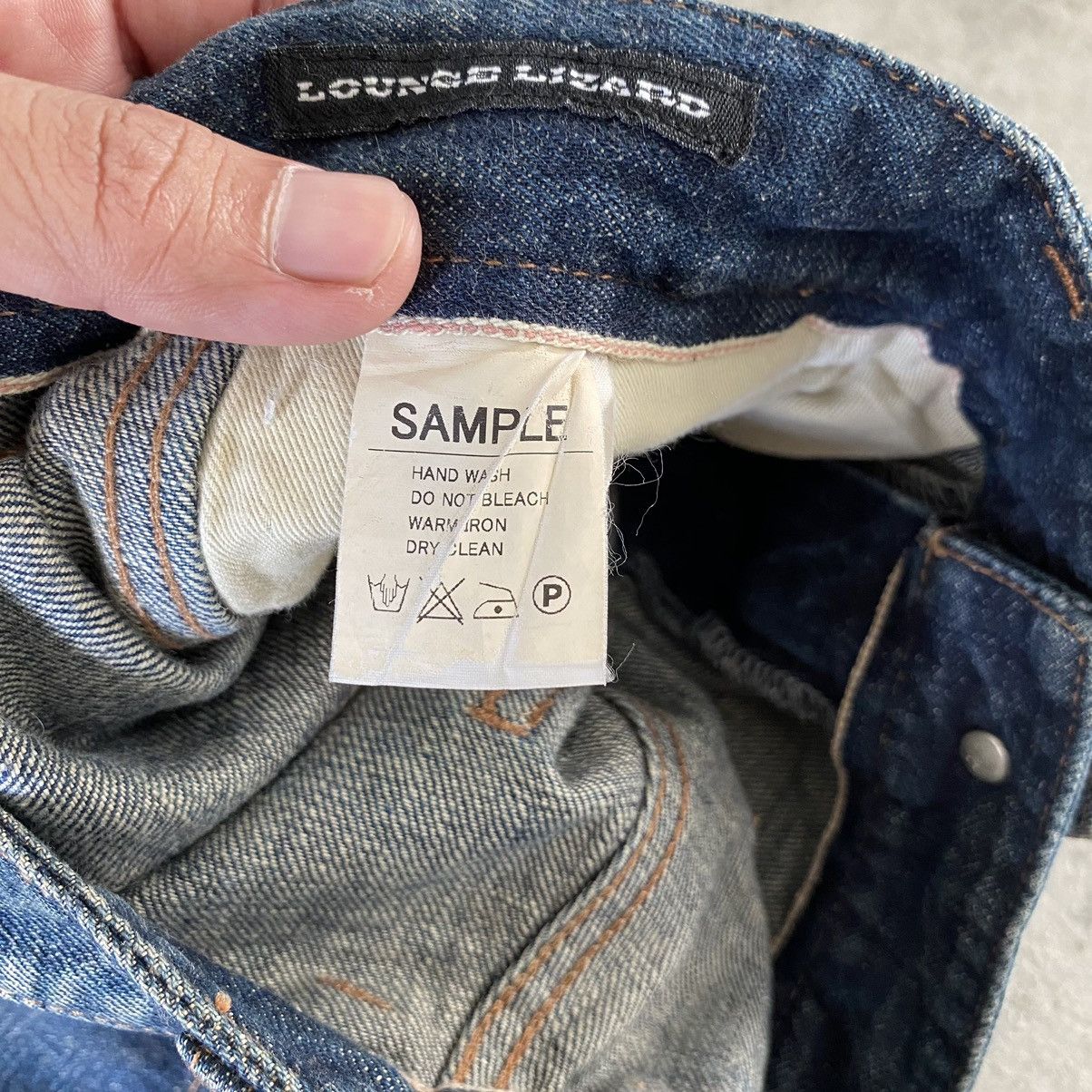 Lounge Lizard VTG Lounge Lizard “SAMPLE” Selvedge Trimmed Muddy Jeans Size US 32 / EU 48 - 23 Thumbnail