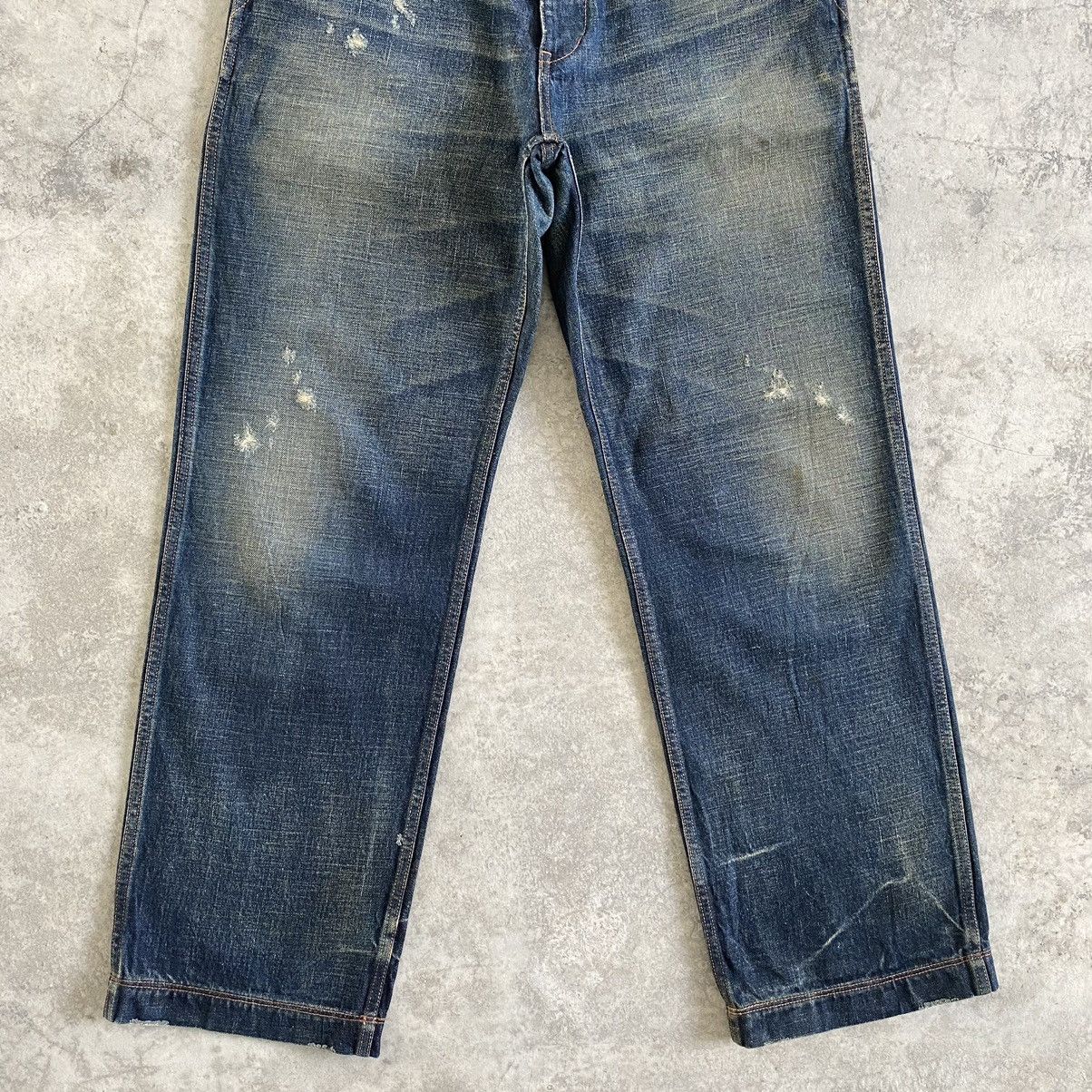 Lounge Lizard VTG Lounge Lizard “SAMPLE” Selvedge Trimmed Muddy Jeans Size US 32 / EU 48 - 3 Thumbnail
