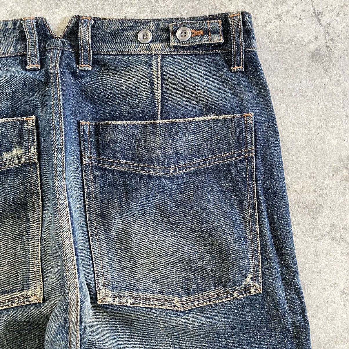 Lounge Lizard VTG Lounge Lizard “SAMPLE” Selvedge Trimmed Muddy Jeans Size US 32 / EU 48 - 21 Thumbnail