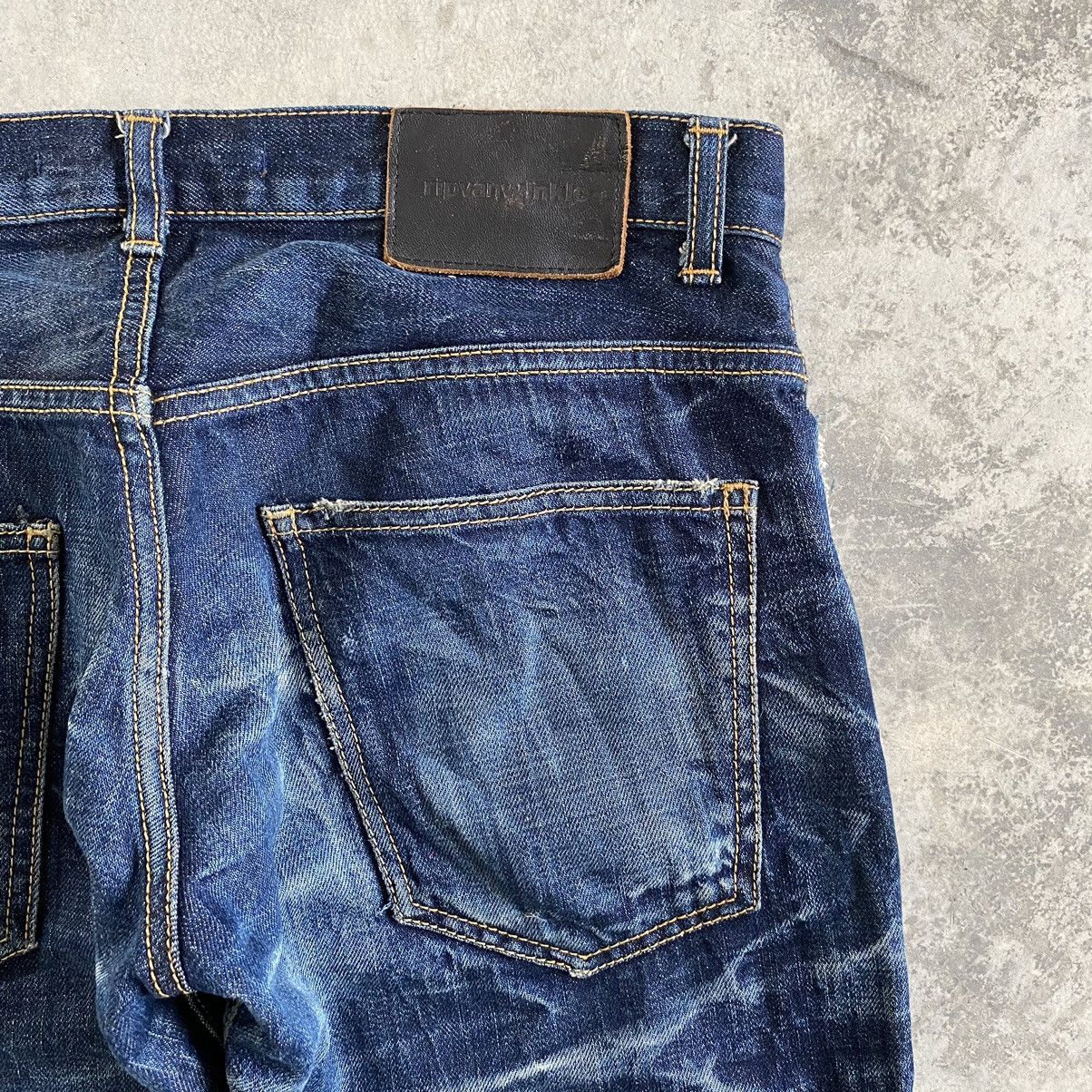 RIPVANWINKLE Rip Van Winkle Whisker Washed Distressed Flared Jeans Size US 29 - 19 Thumbnail