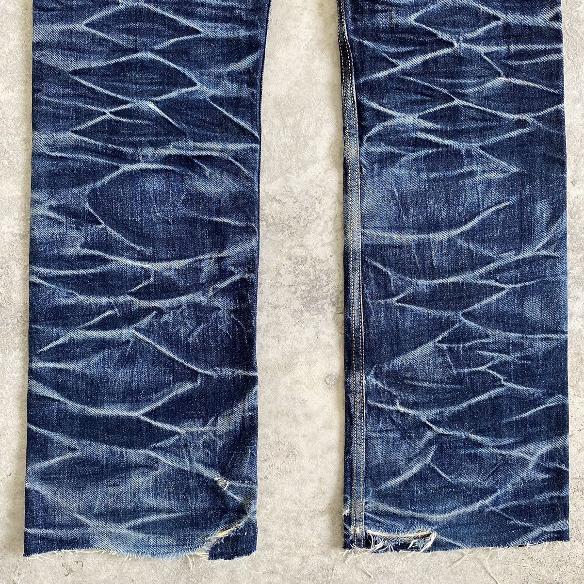 RIPVANWINKLE Rip Van Winkle Whisker Washed Distressed Flared Jeans Size US 29 - 17 Thumbnail
