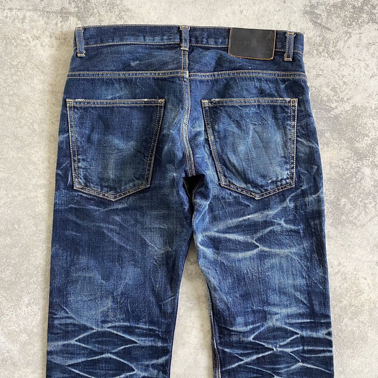 RIPVANWINKLE Rip Van Winkle Whisker Washed Distressed Flared Jeans Size US 29 - 14 Thumbnail