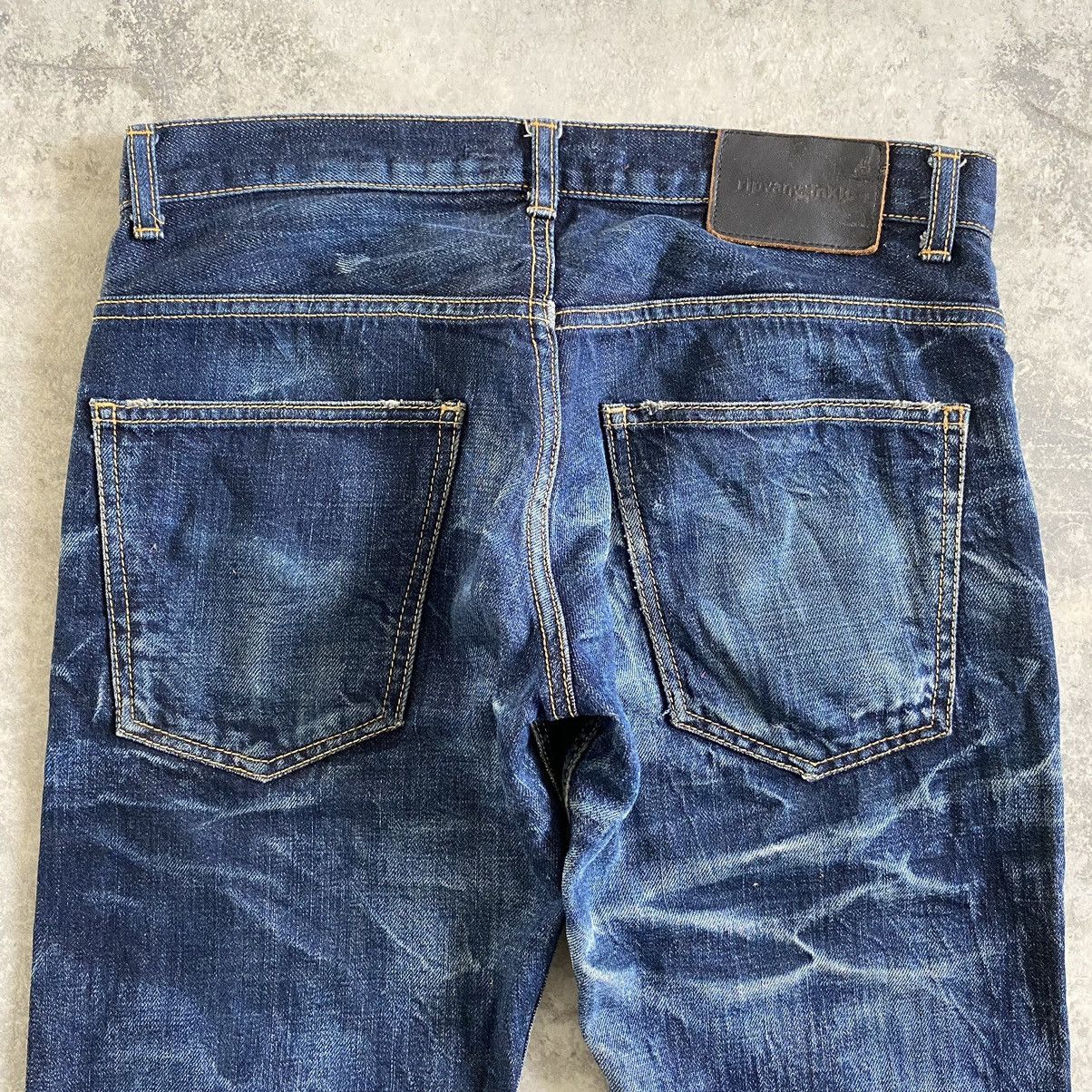 RIPVANWINKLE Rip Van Winkle Whisker Washed Distressed Flared Jeans Size US 29 - 18 Thumbnail