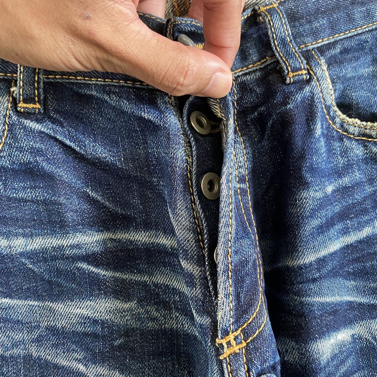 RIPVANWINKLE Rip Van Winkle Whisker Washed Distressed Flared Jeans Size US 29 - 10 Thumbnail
