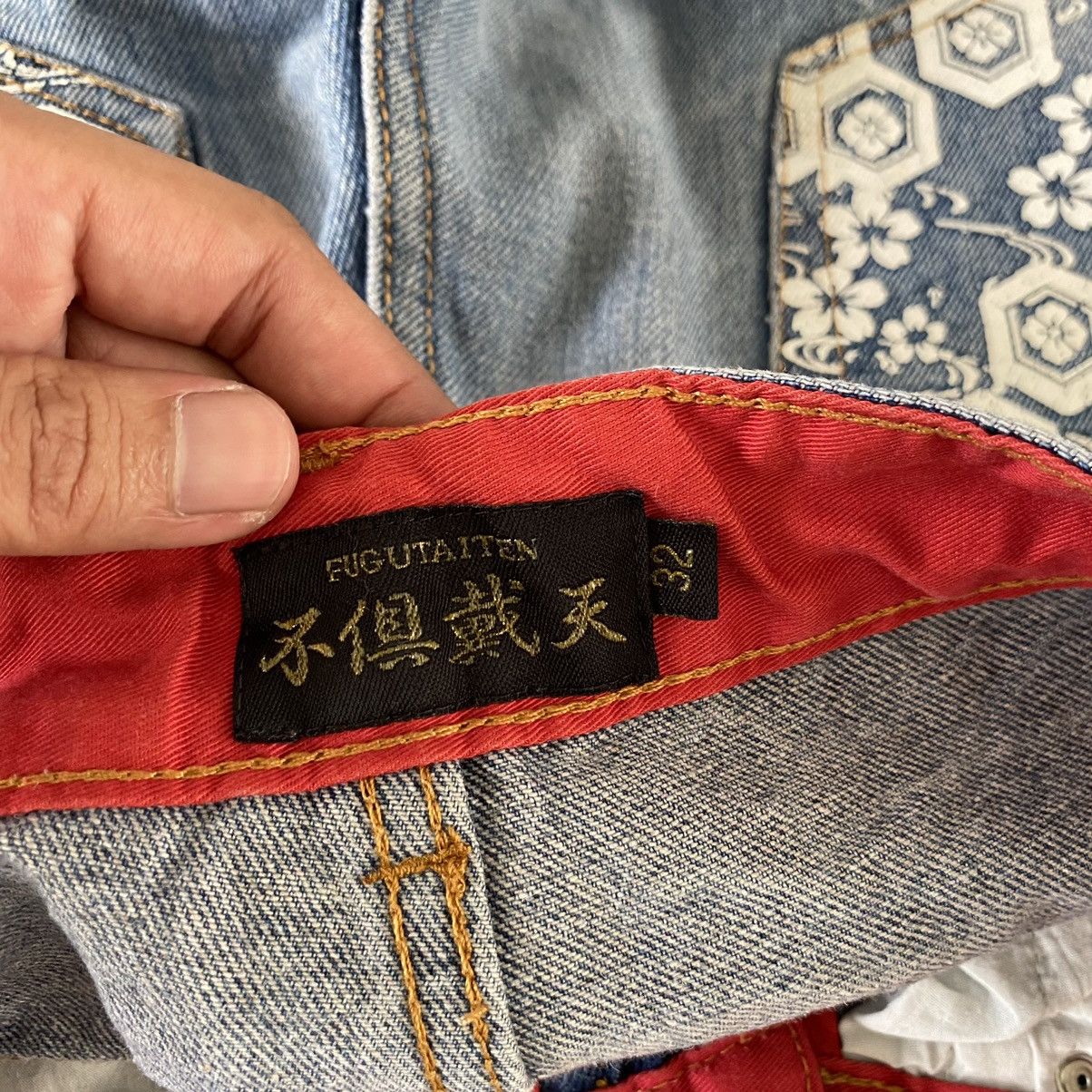 Karakuri Tamashii Karakuri Tanmashii Style Fugutaiten Embroidered Tattoo Jeans Size US 32 / EU 48 - 20 Thumbnail
