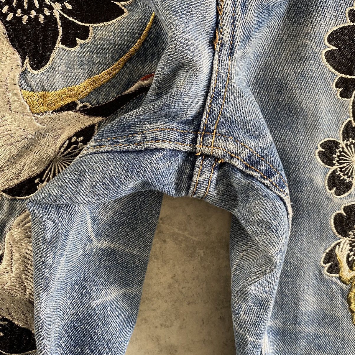 Karakuri Tamashii Karakuri Tanmashii Style Fugutaiten Embroidered Tattoo Jeans Size US 32 / EU 48 - 11 Thumbnail
