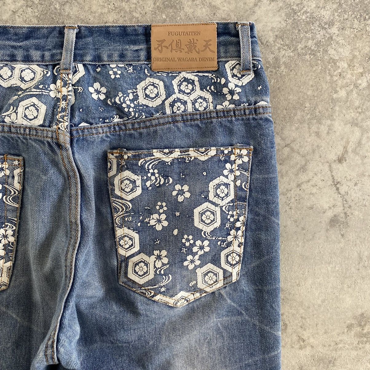 Karakuri Tamashii Karakuri Tanmashii Style Fugutaiten Embroidered Tattoo Jeans Size US 32 / EU 48 - 18 Thumbnail