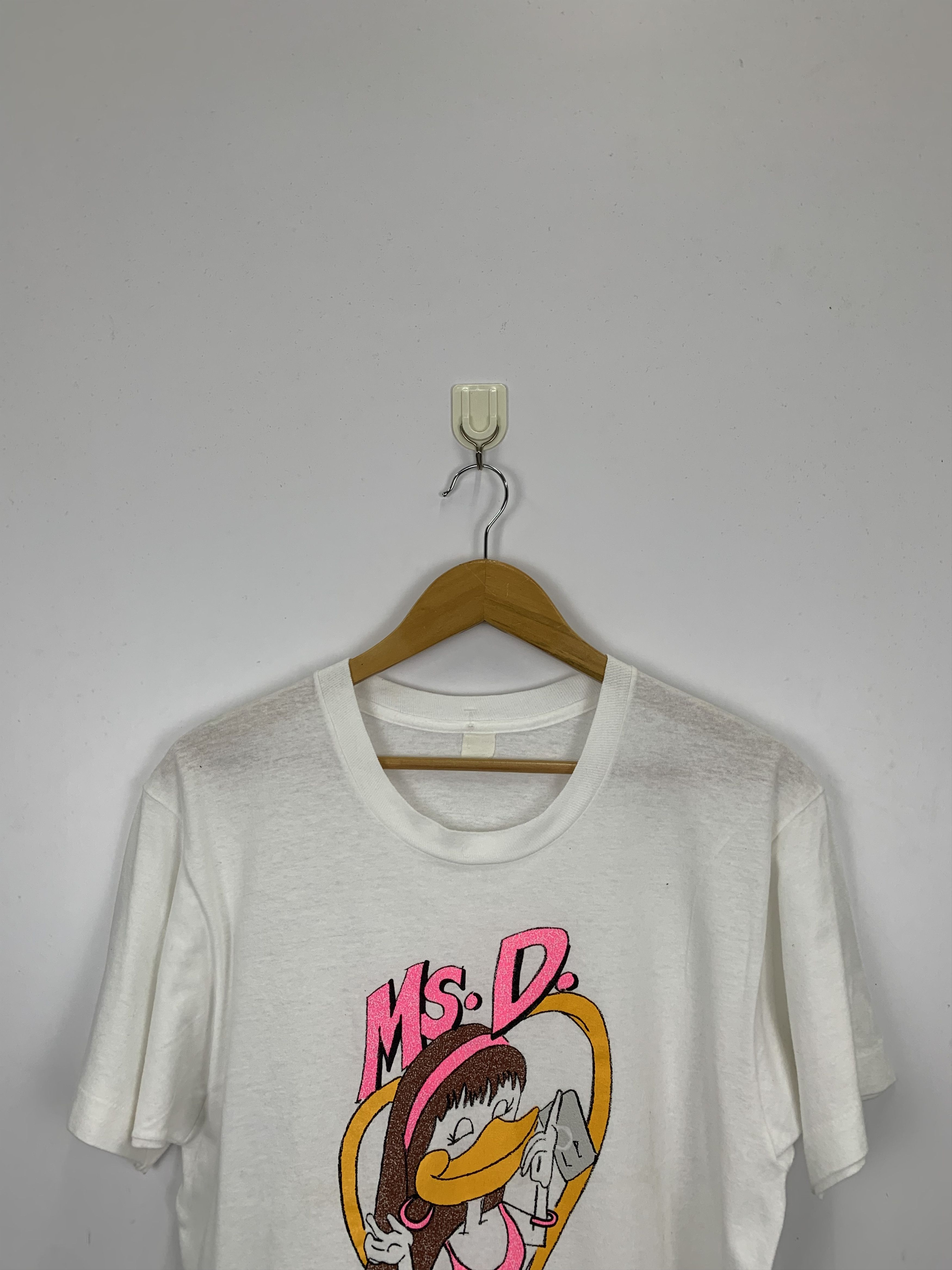 Cartoon Network Vintage 80s Ms.D Shes Lucky Girl Paperthin T Shirt TA0177 Size US M / EU 48-50 / 2 - 2 Thumbnail