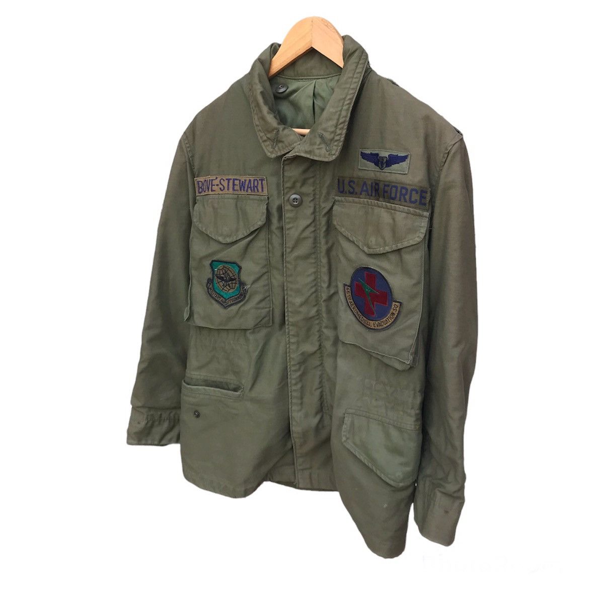 image of Vintage 80's Us Air Force Military Scovill Buttom in Green, Men's (Size XS)