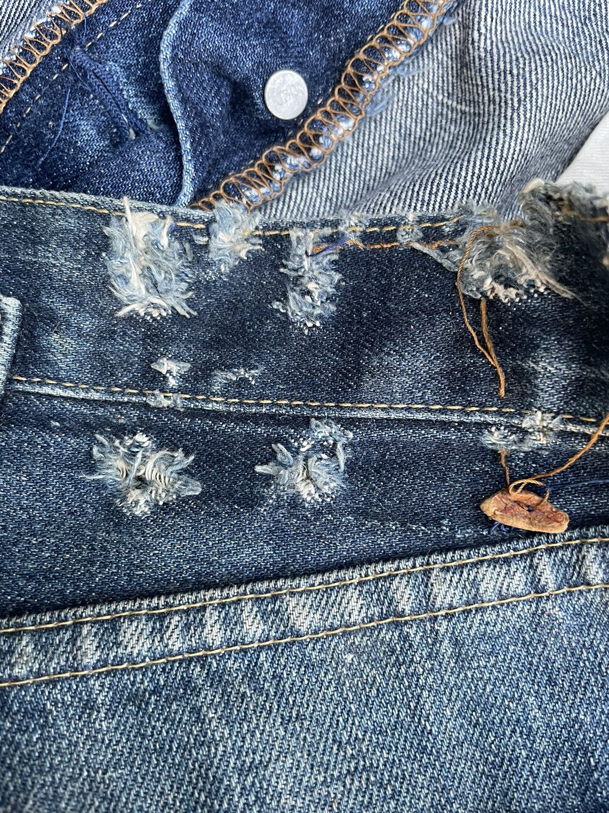 Levi's Vintage 1998 Levis S702XX E Selvedge Denim Size US 33 - 15 Thumbnail
