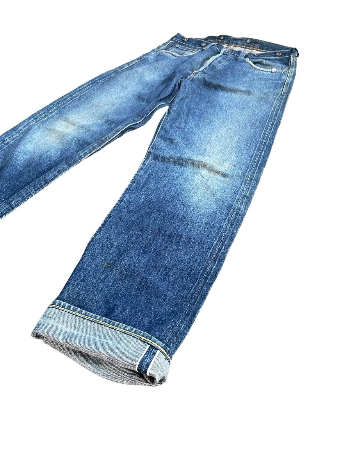 Levi's Vintage 1998 Levis S702XX E Selvedge Denim Size US 33 - 3 Thumbnail